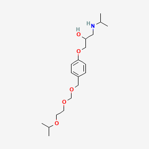 molecular formula C19H33NO5 B600926 Bisoprolol EP Impurity G CAS No. 1215342-36-1