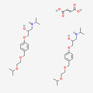 molecular formula C22H35NO8 B600929 but-2-enedioic acid;1-(propan-2-ylamino)-3-[4-(2-propan-2-yloxyethoxymethyl)phenoxy]propan-2-ol CAS No. 66722-45-0