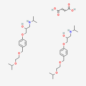 molecular formula C18H31NO4.xC4H4O4 B600929 Bisoprolol fumarate (1:x) CAS No. 66722-45-0