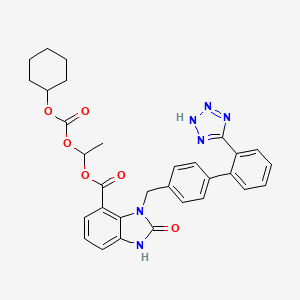 molecular formula C31H30N6O6 B600930 Desethyl Candesartan Cilexetil CAS No. 869631-11-8