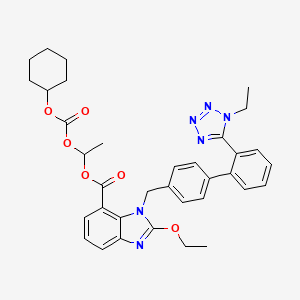 molecular formula C35H38N6O6 B600931 1H-1-Ethyl Candesartan Cilexetil CAS No. 914613-35-7