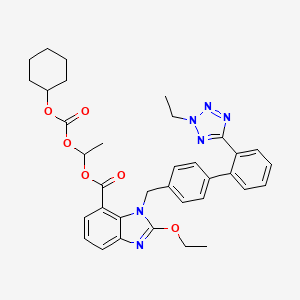 molecular formula C35H38N6O6 B600933 2H-2-乙基坎地沙坦酯 CAS No. 914613-36-8