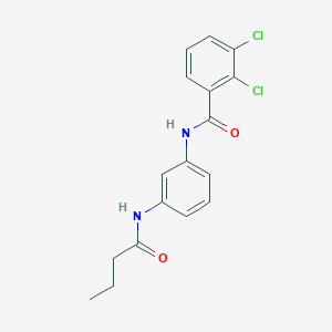 molecular formula C17H16Cl2N2O2 B6009354 N-[3-(butanoylamino)phenyl]-2,3-dichlorobenzamide 