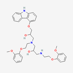 molecular formula C36H43N3O7 B600936 Carvedilol impurity A CAS No. 1076199-79-5