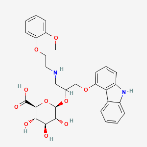 molecular formula C30H34N2O10 B600946 Carvedilol glucuronide CAS No. 114869-83-9