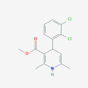 molecular formula C15H15Cl2NO2 B600949 Methyl 4-(2,3-dichlorophenyl)-2,6-dimethyl-1,4-dihydropyridine-3-carboxylate CAS No. 253597-20-5