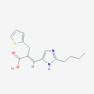 (E)-3-(2-butyl-1H-imidazol-5-yl)-2-(thiophen-2-ylmethyl)prop-2-enoic acid