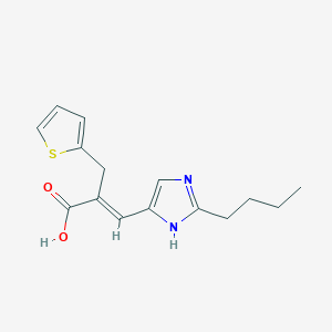 molecular formula C15H18N2O2S B600956 (E)-3-(2-butyl-1H-imidazol-5-yl)-2-(thiophen-2-ylmethyl)prop-2-enoic acid CAS No. 1169702-90-2