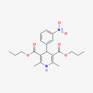 molecular formula C21H26N2O6 B600971 硝苯地平二丙酯 CAS No. 77888-05-2