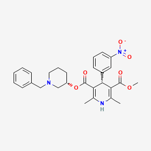 molecular formula C28H32N3O6Cl B600993 (3S,4'R)-Benidipine HCl CAS No. 119009-45-9