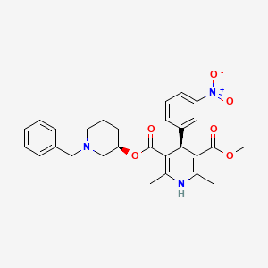 molecular formula C28H32N3O6Cl B600998 (3R,4'S)-Benidipine HCl CAS No. 119065-61-1