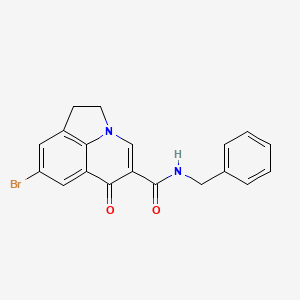 molecular formula C19H15BrN2O2 B6010008 N-benzyl-8-bromo-6-oxo-1,2-dihydro-6H-pyrrolo[3,2,1-ij]quinoline-5-carboxamide 