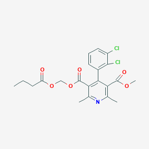  B601004 3-O-(butanoyloxymethyl) 5-O-methyl 4-(2,3-dichlorophenyl)-2,6-dimethylpyridine-3,5-dicarboxylate CAS No. 188649-48-1