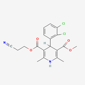  B601007 5-O-(2-cyanoethyl) 3-O-methyl 4-(2,3-dichlorophenyl)-2,6-dimethyl-1,4-dihydropyridine-3,5-dicarboxylate CAS No. 110962-94-2