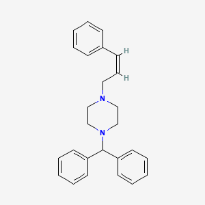 molecular formula C26H28N2 B601008 1-benzhydryl-4-[(Z)-3-phenylprop-2-enyl]piperazine CAS No. 750512-44-8