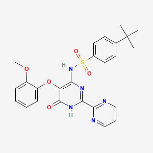 molecular formula C25H25N5O5S B601010 4-(Tert-butyl)-N-(6-hydroxy-5-(2-methoxyphenoxy)-[2,2'-bipyrimidin]-4-yl)benzenesulfonamide CAS No. 174227-14-6