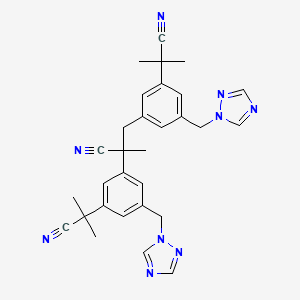 molecular formula C30H31N9 B601016 Anastrozole Dimer Impurity CAS No. 1216898-82-6