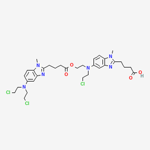 molecular formula C32H41Cl3N6O4 B601024 Bendamustine Chloro Dimer Impurity CAS No. 1228551-91-4