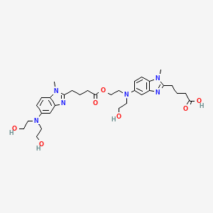 molecular formula C32H44N6O7 B601028 Bendamustine Deschloro Dimer Impurity CAS No. 1391052-61-1