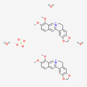 molecular formula 2C20H18NO4.3H2O.O4S B601031 Berberine sulfate trihydrate CAS No. 69352-97-2