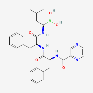 molecular formula C28H34BN5O5 B601038 Bortezomib Impurity 9 CAS No. 1194235-41-0