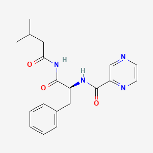 (S)-N-(1-(3-Methylbutanamido)-1-oxo-3-phenylpropan-2-yl)pyrazine-2-carboxamide