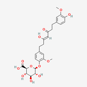 molecular formula C27H30O12 B601063 Tetrahydrocurcumin monoglucuronide CAS No. 227466-74-2