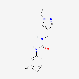 molecular formula C17H26N4O B6010705 N-(1-ADAMANTYL)-N'-[(1-ETHYL-1H-PYRAZOL-4-YL)METHYL]UREA 