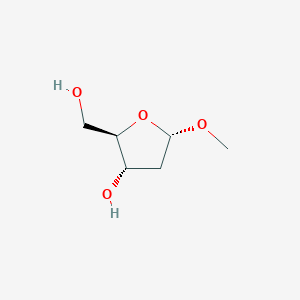 molecular formula C6H12O4 B601076 Methyl-2-deoxy-alpha-D-ribofuranoside CAS No. 51255-17-5
