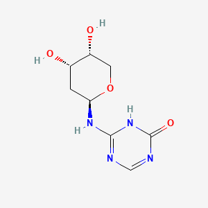 4-(((2R,4S,5R)-4,5-Dihydroxytetrahydro-2H-pyran-2-yl)amino)-1,3,5-triazin-2(1H)-one