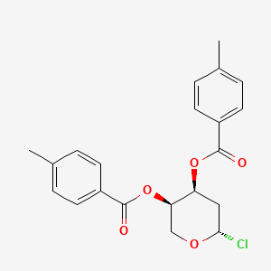 molecular formula C21H21ClO5 B601083 [(2S,4S,5R)-2-氯代-5-(4-甲基苯甲酰)氧代氧杂环-4-基] 4-甲基苯甲酸酯 CAS No. 20535-28-8