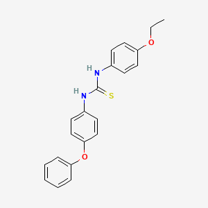 molecular formula C21H20N2O2S B6011368 1-(4-Ethoxyphenyl)-3-(4-phenoxyphenyl)thiourea 