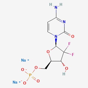 molecular formula C9H10F2N3Na2O7P B601144 Gemcitabine monophosphate disodium salt CAS No. 1638288-31-9