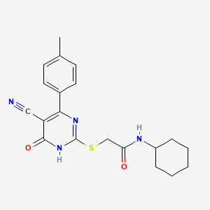 molecular formula C20H22N4O2S B6011626 MFCD08154734 