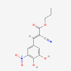 Propyl (2E)-2-cyano-3-(3,4-dihydroxy-5-nitrophenyl)prop-2-enoate