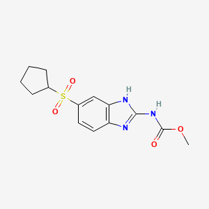 molecular formula C14H17N3O4S B601208 Cyclopentylalbendazole sulfone CAS No. 1448346-31-3
