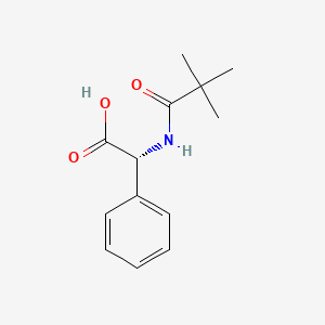 molecular formula C13H17NO3 B601221 (R)-2-phenyl-2-pivalamidoacetic acid CAS No. 40610-41-1