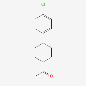 molecular formula C14H17ClO B601223 trans-4-(p-Chlorophenyl)-1-acetylcyclohexane CAS No. 95233-36-6