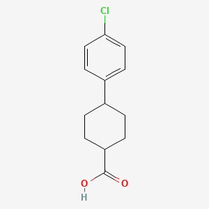 molecular formula C13H15ClO2 B601226 4-(4-Chlorophenyl)cyclohexanecarboxylic acid CAS No. 1346600-43-8