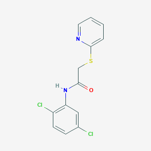 molecular formula C13H10Cl2N2OS B6012273 N-(2,5-DICHLOROPHENYL)-2-(2-PYRIDINYLSULFANYL)ACETAMIDE 