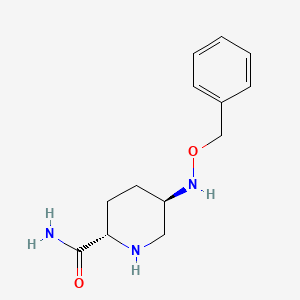 (2S,5R)-5-((Benzyloxy)amino)piperidine-2-carboxamide