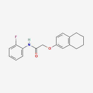 molecular formula C18H18FNO2 B6012309 N-(2-fluorophenyl)-2-(5,6,7,8-tetrahydronaphthalen-2-yloxy)acetamide 