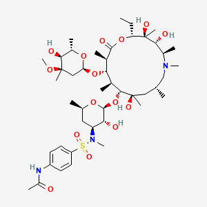 3'-N-((4-(Acetylamino)phenyl)sulfonyl)-3'-N-demethylazithromycin