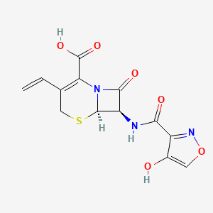 (6R,7R)-7-(4-Hydroxyisoxazole-3-carboxamido)-8-oxo-3-vinyl-5-thia-1-azabicyclo(4.2.0)oct-2-ene-2-carboxylic acid