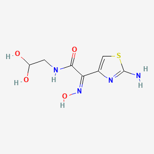 Thiazolylacetyl glycine oxime hydrate