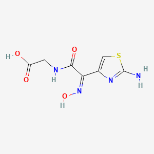 molecular formula C7H8N4O4S B601287 Thiazolylacetyl glycine oxime CAS No. 178949-03-6