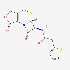 molecular formula C14H12N2O4S2 B601292 Cefalonium Impurity C CAS No. 10590-10-0