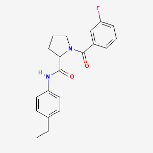 N-(4-ethylphenyl)-1-(3-fluorobenzoyl)prolinamide