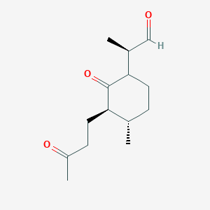 (2R)-2-[(3R,4S)-4-methyl-2-oxo-3-(3-oxobutyl)cyclohexyl]propanal