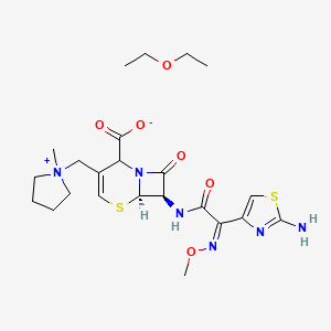 molecular formula C19H24N6O5S2 B601298 delta2-Cefepime etherate CAS No. 88040-25-9